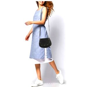 Salvatore Ferragamo Black Leather Crossbody Bag